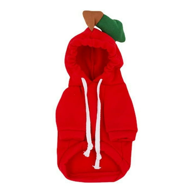 Pet Clothes Dogs Hoodie Sweatshirt Fruit Shape Cold Weather Clothes