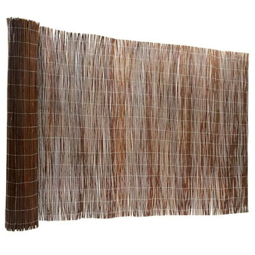 Backyard X-Scapes Natural Willow Rolled Panel Fence Decorative Fencing Natural 6' H x 16' L