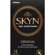- LifeStyles Skyn Original Lubricated Non Latex Condoms - 12 ct