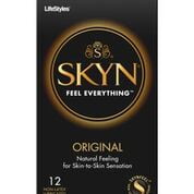 LifeStyles Skyn Original Lubricated Non Latex Condoms - 12