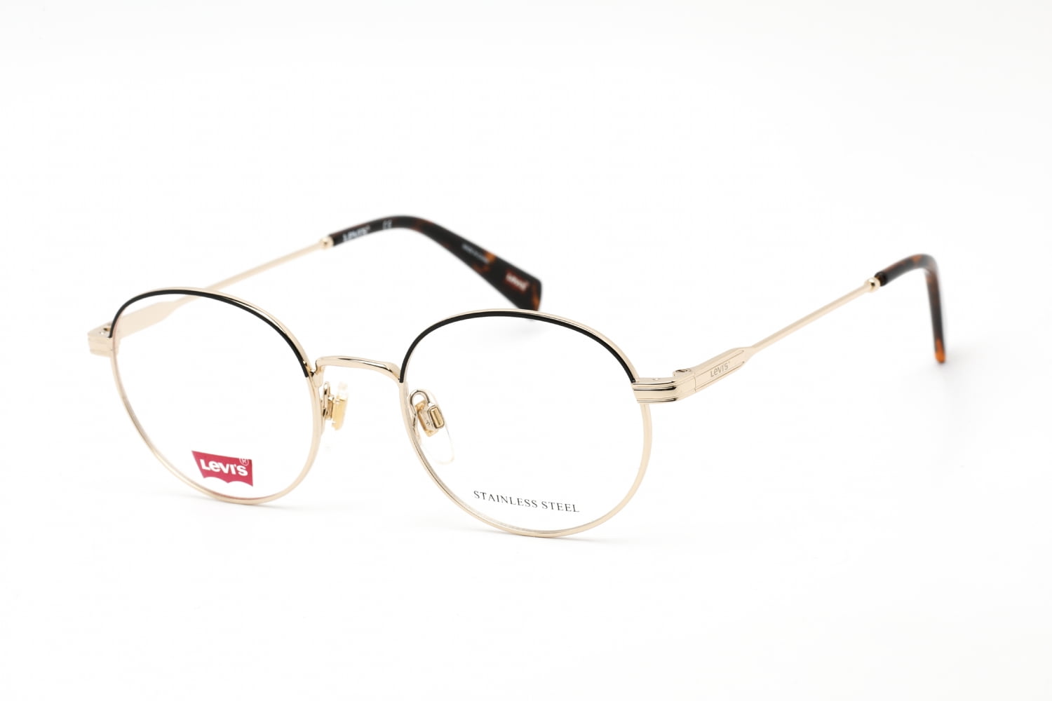  Levi's Men's LV 1029 Round Prescription Eyewear Frames,  Green/Demo Lens, 48 mm, 24mm : Clothing, Shoes & Jewelry