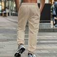 thumbnail image 4 of Xzbqbs Sweatpants for Men Straight Jacquard Drawstring Jogger Pants Casual Lightweight Track Pants Elastic Waist Cuffed Sweatpants, 4 of 9
