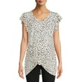 thumbnail image 4 of Time And Tru Women's Maternity Knot Front T-Shirt, 4 of 6