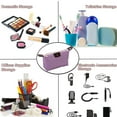 thumbnail image 5 of Hukapapa Nylon impermeable productos para el cuidado de la piel bolsa de almacenamiento simple lavado de viaje raya jiaozi bolsa de cosméticospúrpura, 5 of 5