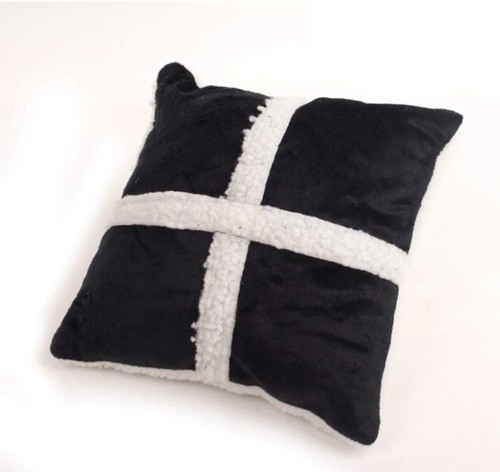 Colourtree Black Calming Pet Bed Luxury Comfortable Pet Bed Sofa Warm Dog Bed Puppy House Kennel Cozy Cat Nest Sleepping Mat Cushion Cat Bed and Dog Bed