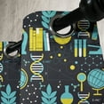 thumbnail image 3 of Ambesonne Astronomy Grommet Curtain, Science Pattern Print, 50" x 120", Turquoise Yellow and Black, 3 of 6