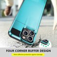 thumbnail image 3 of SOATUTO for iPhone 15 / 15 Plus / 15 Pro / 15 Pro Max 2023 Case with Card Holder Heavy Duty Protective Dual Layer Shockproof Hidden Card Slot Slim Wallet Case for Women&Men - iPhone 15 Plus,Blue, 3 of 6