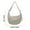 white, variant on Crescent Crossbody Bags for Women Nylon Slouchy Sling Hobo Bag, Spacious Dumpling Shoulder Handbag Cross Body Purses