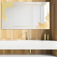 thumbnail image 3 of DESIGN ART Designart 'Capital Gold Botanical Bliss 10' Glam Mirror - Modern Vanity Printed Mirror 39.4in.x27.6in., 3 of 4