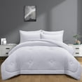 thumbnail image 3 of Peace Nest Soft Down Alternative Comforter, All Season Lightweight Quilted Comforter with Corner Tabs, Embossing Jacaqurd Hotel Duvet Insert for Bedroom, 3 of 6