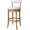 Weathered Oak, variant on Maven Lane Alexander Kitchen Bar Stool in Weathered Oak Finish w/ Sand Color Fabric Upholstery
