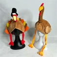 thumbnail image 4 of DAMAI Thanksgiving Day Turkeys Plush Hats, Funny Gobbler Hat with Bow Tie & Legs for Christmas Party, Carnival, 4 of 4