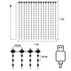 thumbnail image 3 of Programmable Smart LED Curtain Lights, RGB APP Control DIY Text Christmas Fairy Lights for Wedding/Halloween Curtain Home Decor, 3 of 5