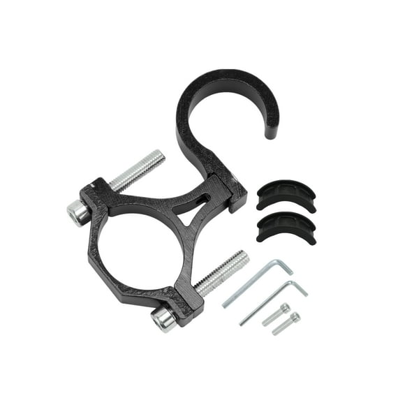 Motorcycle Hanging Hook Arc Motorcycle Helmet Luggage Bag Holder Hanger for Scooters Bicycles Aluminum Alloy Black 1 Set Screws Washers Hexagon Wrench