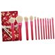 thumbnail image 1 of 12 Piezas De Maquje Suave, Polvo Suelto, Crema, Colorete, Cepillo Blendinh Con Bolsa De Almacenamiento Roja Sunnimix Pinceles cosméticos para maquillaje, 1 of 8