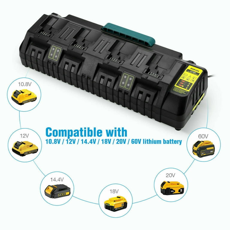 Hyper Tough 12V Max Fast Battery Charger for 12V Lit-Ion Batteries, Model  98822 