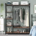thumbnail image 5 of Tribesigns Free-standing Closet Organizer Garment Rack with 6 Storage Shelves and Hanging Bar, 5 of 7