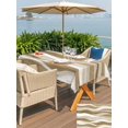 thumbnail image 5 of Outdoor Tablecloth with Umbrella Hole for Patio/Picnic/Party/Camping, Brown Ombre Waterproof Table Cloth Rectangle Table Cover Washable, Modern Moire Abstract Art Aesthetics (60"x 120"), 5 of 9