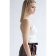 thumbnail image 2 of Ragstock White Mesh Milkmaid Ruched Cami, 2 of 4