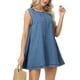 thumbnail image 3 of Vestido Vidifid para mujer, casual, sin mangas, de mezclilla, azul oscuro, 3 of 6