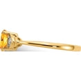 thumbnail image 4 of 14K Yellow Gold Citrine And Diamond Ring (Size 7) Made In India xbs284, 4 of 5