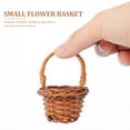 thumbnail image 4 of 10pcs woven baskets with handles farmhouse small basket wedding candy gift baskets storage basket for wedding party favors tree hanging ornaments crafts, 4 of 6