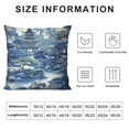 thumbnail image 5 of COMIO  Chinese Style Blue And White Porcelain Decorative Pillow Covers Chinese Style Blue And White Porcelain Throw Pillow Case Cushion Cover for Couch, Indoor Outdoor Decorations Home Decor, 5 of 5