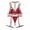 Red, variant on FhsagQ Women Lingerie Set Red Fashion Women Plus Size V-Neck Bra +Thong +Garter Lingerie Set Underwear S-2Xl Womens Lingerie Black Thong Women Lingerie Fishnet Body Suit Red XXL