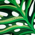thumbnail image 4 of Northlight Palm Leaf with Rhinestones Throw Pillow - 16" - Green and White, 4 of 6