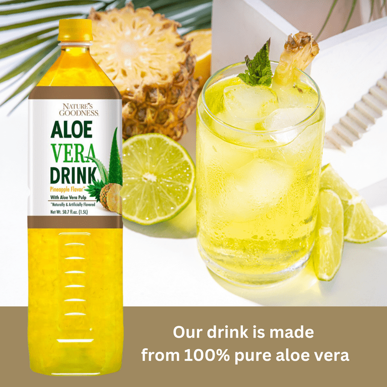 Nature's Goodness Aloe Vera Drink with Pulp Pineapple Flavor