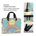 thumbnail image 4 of FORMRS 16" Laptop Bag Carrying Sleeve Case with Handle Travel Shoulder Briefcase, Retro Blue Rainbow, 4 of 8
