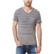 thumbnail image 2 of Buffalo David Bitton - Camiseta gráfica para hombre con diseño de rayas Kaburn, gris, XXL Buffalo David Bitton Camiseta gráfica, 2 of 2
