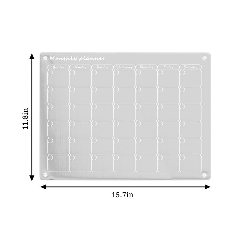 Hanety Calendar 2024,Advent Calendars,Refrigerator With Acrylic Magnetic  Board Calendar Month Planner Transparent Writing Board - Walmart.com