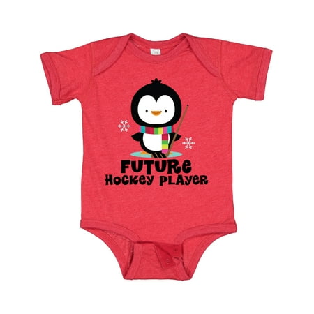 

Inktastic Future Hockey Player Penguin Gift Baby Boy or Baby Girl Bodysuit