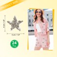 thumbnail image 2 of Uxcell 24 Pcs Parches de Estrella para Planchar de 4cm Parches para Coser para Manualidades Reparación de Ropa Decoración de Zapatos, Bolsas y Gorras, Gris, 2 of 7