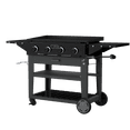 thumbnail image 3 of Charbroil® 36" Performance Series™ Propane Gas Griddle with Cart 4 Burner Flat Top Grill, Black, 3 of 12