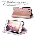 thumbnail image 4 of ULAK Wallet Phone Case for iPhone SE 5G 2022,iPhone SE 2020,iPhone 8 7, Shockproof Kickstand Flip Case for Apple iPhone SE 3 2 Geneneration/7/8 with Credit Card Holder for Girls Women, Pink, 4 of 9