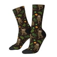 thumbnail image 1 of Lukts Sloth Doing Yoga Pattern Womens Crew Soft Moisture-wicking Socks,Moisture Control Crew Socks,Mid Calf Socks, 1 of 6