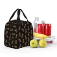 thumbnail image 4 of Disketp Gold Glitter Pineapples Lunch Bag for Women Men, Leakproof Thermal Cooler Sack Food Handbags Case High Capacity forTravel Work School Picnic, 4 of 5