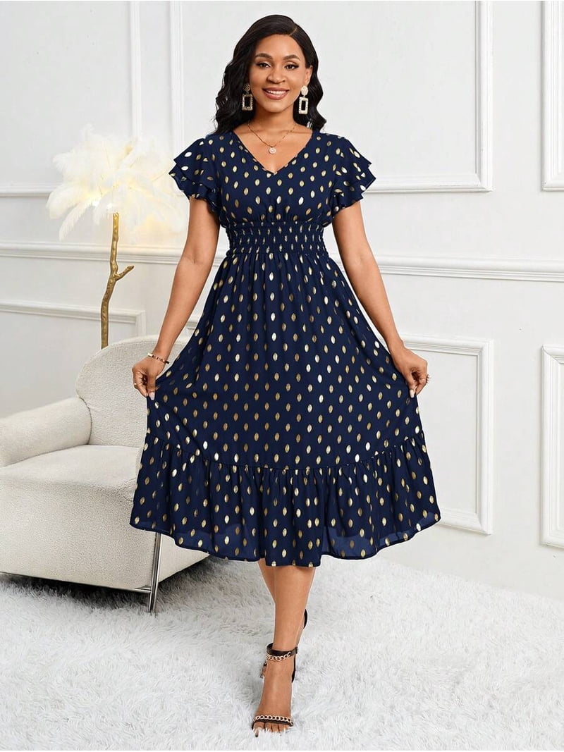 blue and gold wedding guest dress Cheap Plus Size Wedding Guest Dresses