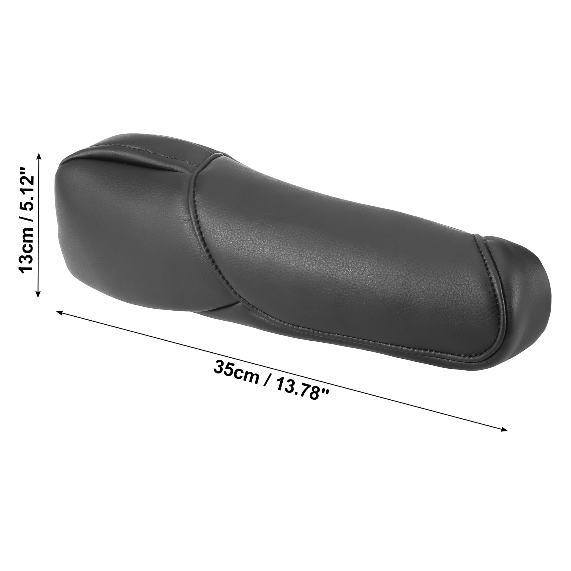 1 Pair Auto Front Seat Armrest Cover Replacement Microfiber Leather Black for Honda CR-V 2007-2009