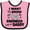 Pink and Black, variant on Inktastic I Want to Grow Up to Be a Engineer Like My Daddy Boys or Girls Baby Bib