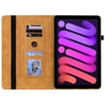 thumbnail image 2 of Decase Classic Case for 2021 Apple iPad Mini 6th Generation, 8.3 Inch Tablet (A2567/ A2568/ A2569) - Protective PU Leather Flip Case with Holders, Smart Fold Stand Cover with Auto Sleep Wake, Yellow, 2 of 5