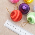 thumbnail image 2 of 18 Pcs Christmas Baubles Holiday Random Snowball Pendant Balls Decor Color Hanging Xmas Satin Decorations for Decorative Silk Mini Pendants Ornaments Multicolored, 2 of 6