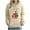 Khaki, variant on Merry Christmas Cute Hoodies for Women Funny Reindeer Print Pullover Tops Drawstring Long Sleeve Fleece Hooded Sweatshirts with Pocket Red XXL