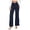 Navy, variant on Women Wide Leg Pants High Waisted Spring 2026 Business Casual Outfits Slacks Trousers Dressy Palazzo Pants Pockets