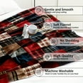 thumbnail image 6 of Comfortable Retro Buffalo Plaid Flannel Blanket - Soft and Warm, Suitable for Sofa, Bed, Office, and Travel - Ideal Christmas or Birthday Gift, 6 of 6