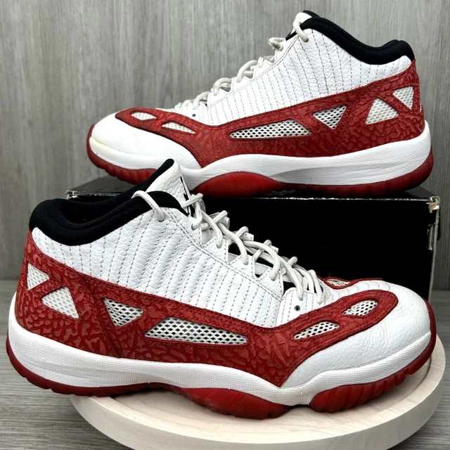 Ni - ke Ni - ke Air Jordan 11 Retro Low IE Gym Red White Mens 9.5 919712-101 Sneakers