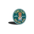 thumbnail image 3 of Time Flies When You're Having Rum Bar Aluminum Metal Decor Sign - 12" Round, 3 of 4