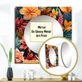 thumbnail image 3 of Designart "Vibrant Jungle Mosaic" 0 Square Mirror Wall Decor Bohemian - Large Multicolor Square Bathroom Mirror - Square Printed Wall Mirror Art, 3 of 5